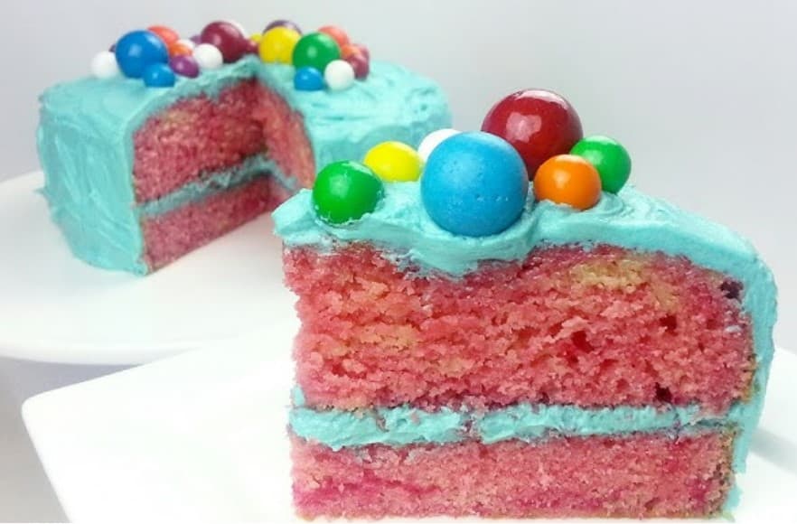 Bubblegum cake